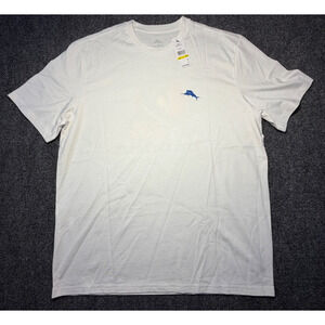 Tommy Bahama Mighty Marlin Tee White Graphic T-Shirt M Medium NWT